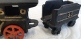 Vintage Cast Iron Train Engine with Coal Tender