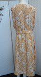 Katies Yellow floral Sleeveless dress. Size 18