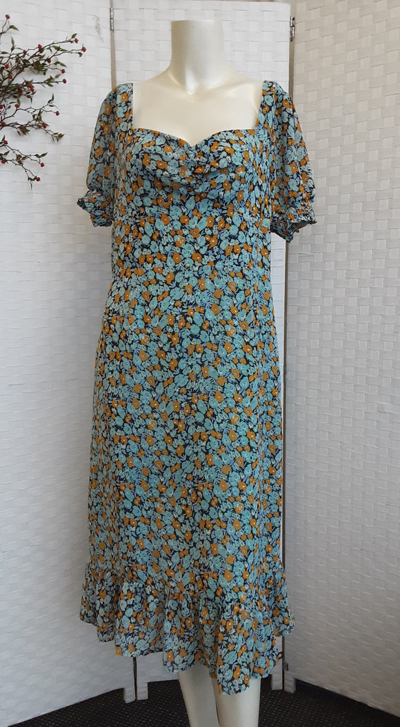 Atmos & Here Long Floral Dress. Size 14