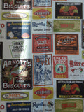 Retro and Iconic Labels Fabric