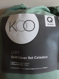 KOO Loft QUEEN Quilt Cover Set. NEW