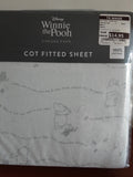 Cot fitted Sheet. Disney Winnie The Pooh. NEW