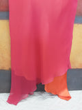 Garfunkle pink and orange lined slip dress