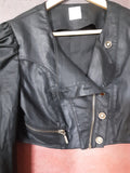 SASS & BIDE Future Grand black denim cropped jacket