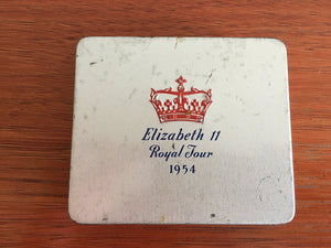 Vintage Elizabeth II 1954 Four Square Cigarette Tin